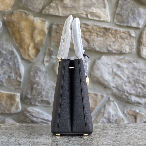 Michael Kors Adele Medium Black Satchel - Picture 2 of 7